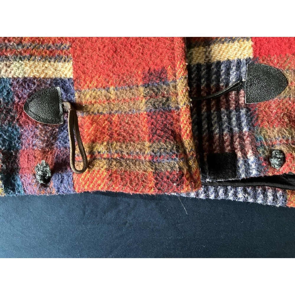 The Limited Plaid Patchwork Wool Blend Coat Size Medium Traditional Classic - Picture 7 of 8